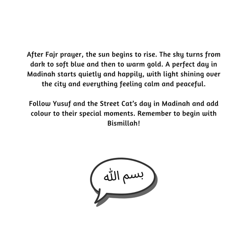 The Colours of Madinah (Yusuf and the Street Cat Colouring Book)