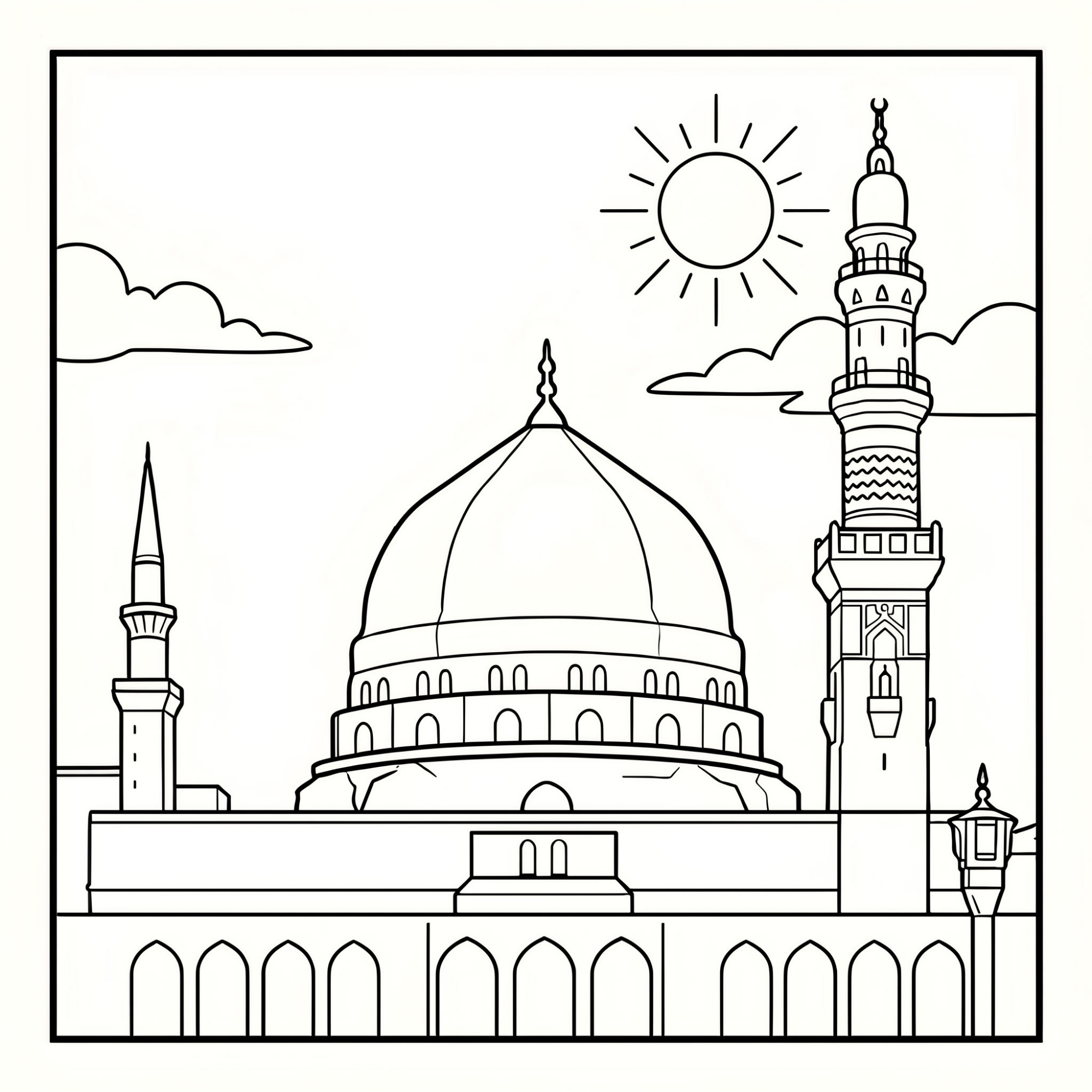 The Colours of Madinah (Yusuf and the Street Cat Colouring Book)